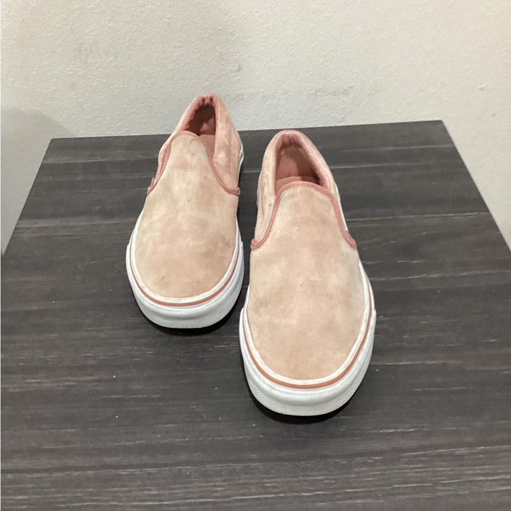 Vans Blush Suede Slip-On Shoes
